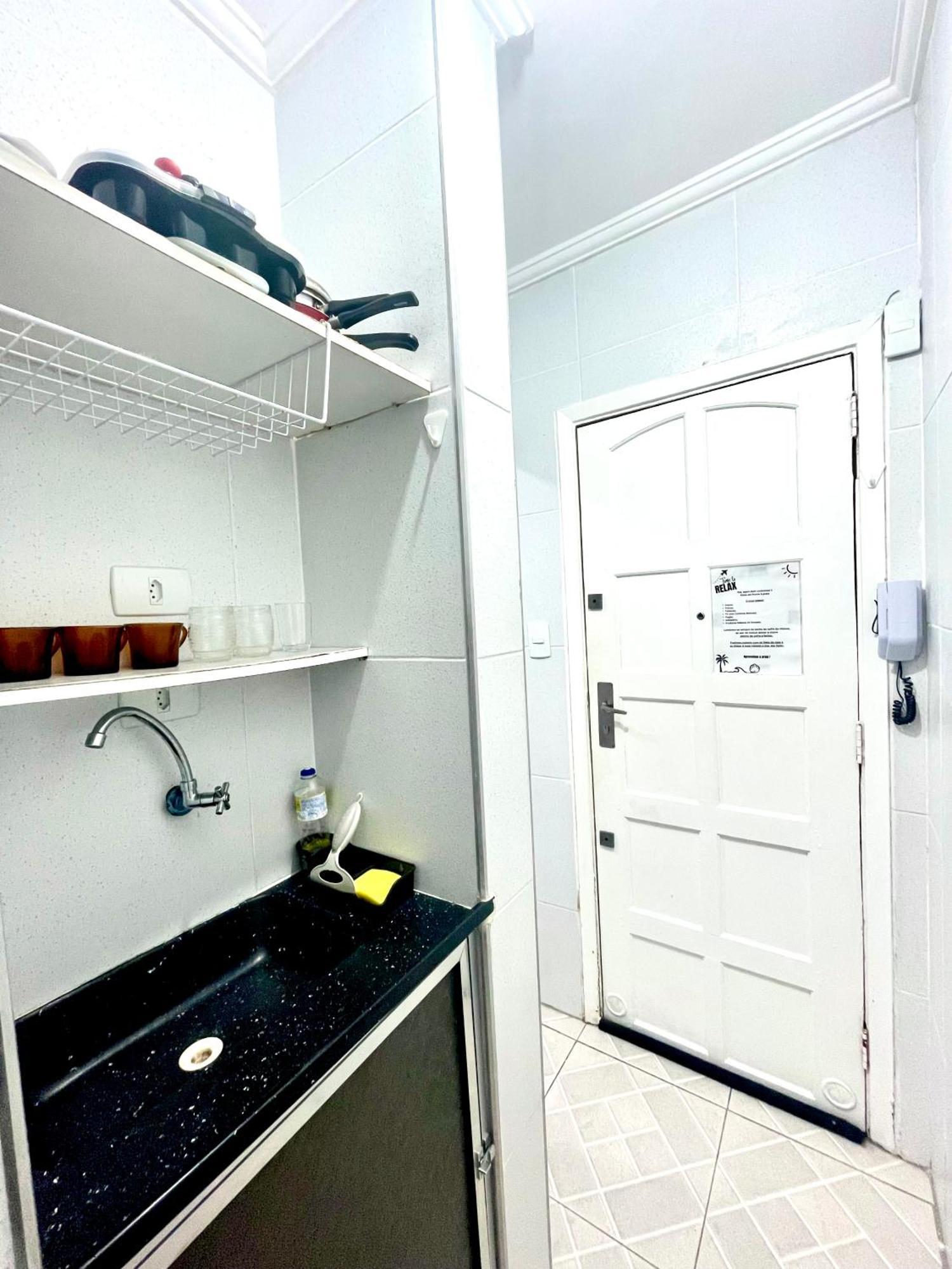 Appartement Kitinete Frente Ao Mar 1315 à São Vicente Extérieur photo