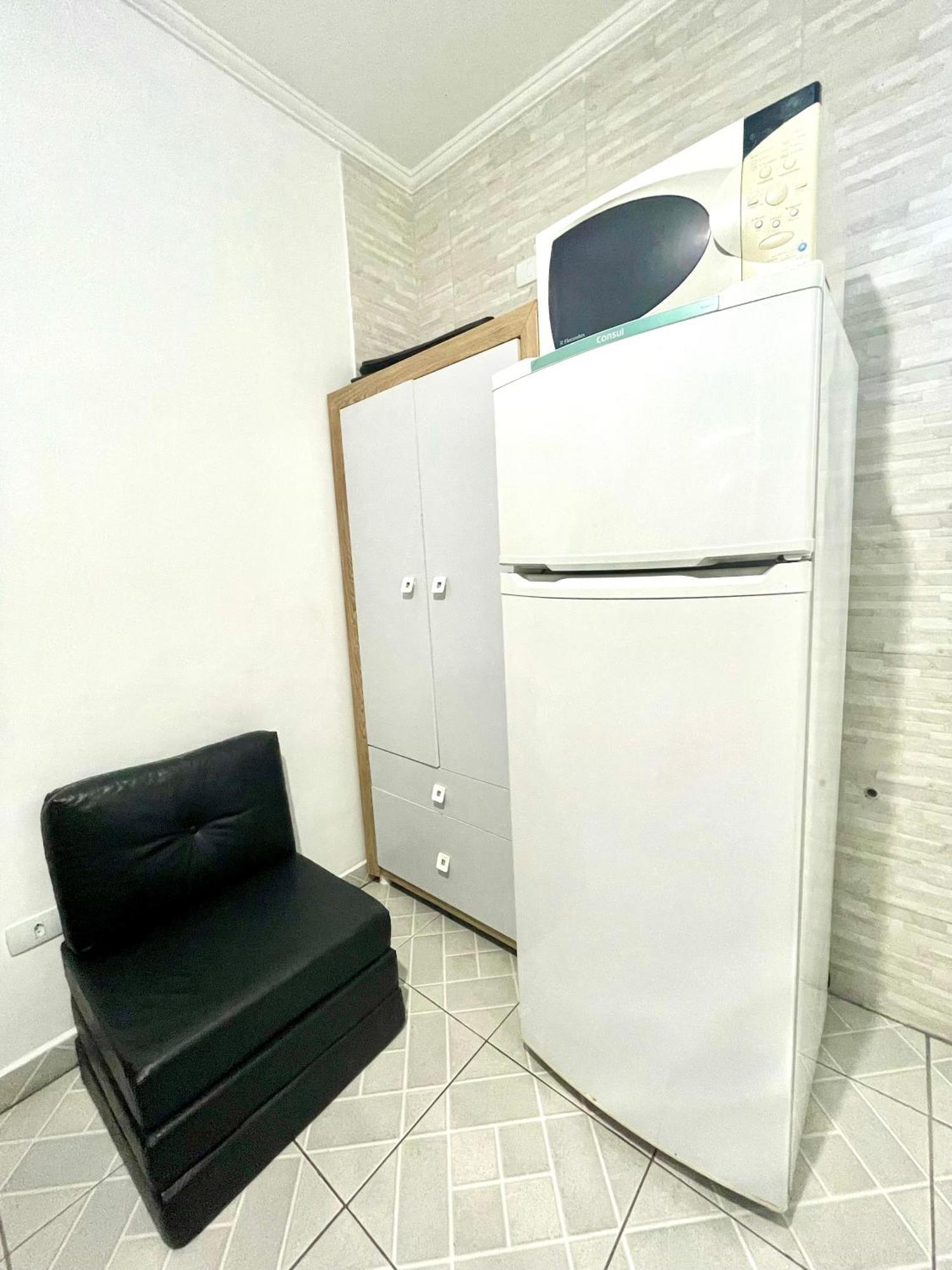 Appartement Kitinete Frente Ao Mar 1315 à São Vicente Extérieur photo